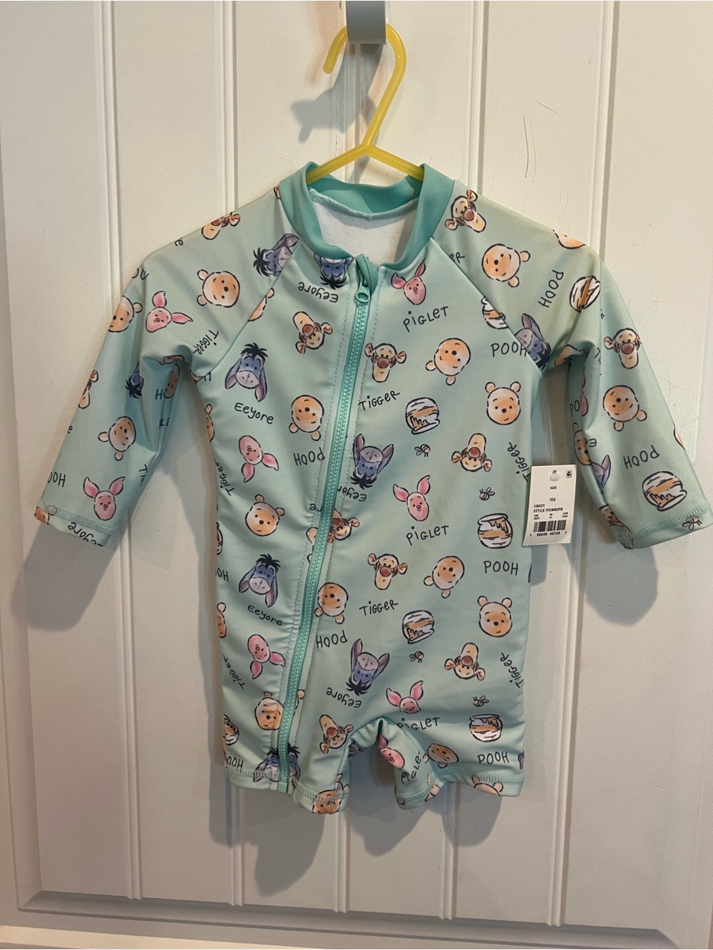 Disney Baby Winnie The Pooh Swim Suit Rash Guard 9M NWT Piglet Tigger Eeyore